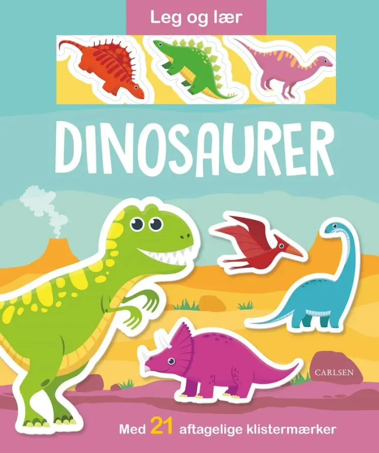 Leg og lær: Dinosaurer - med aftagelige klistermærker af .