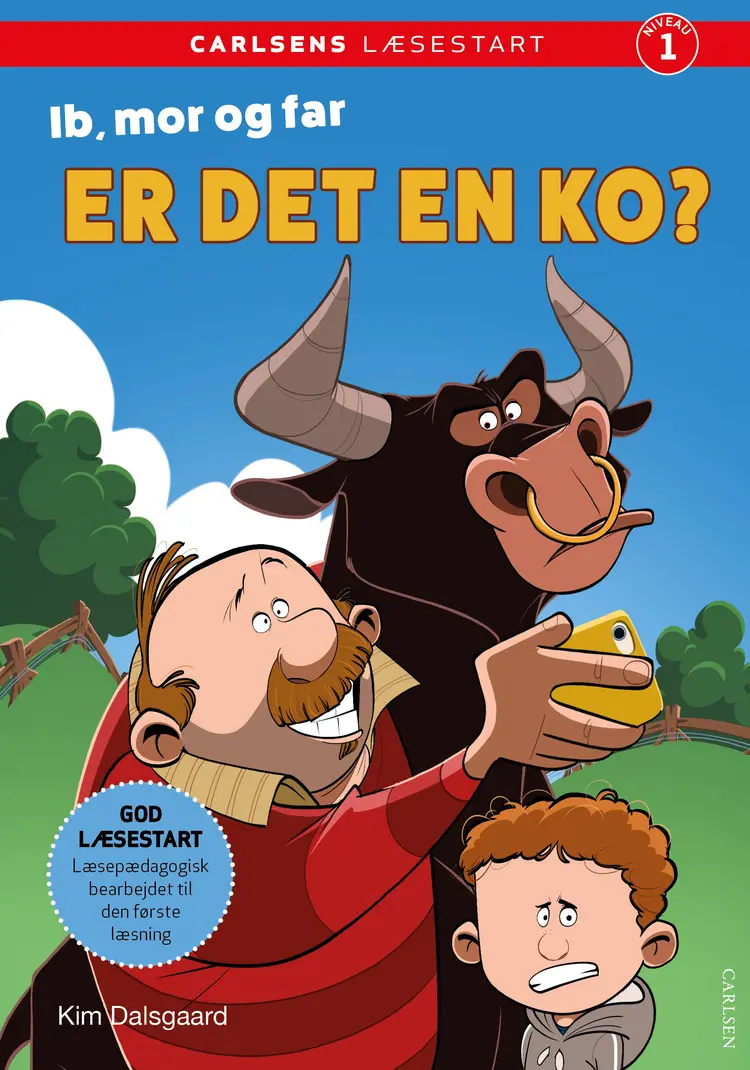 Carlsens Læsestart: Ib, mor og far - Er det en ko? af Kim Dalsgaard