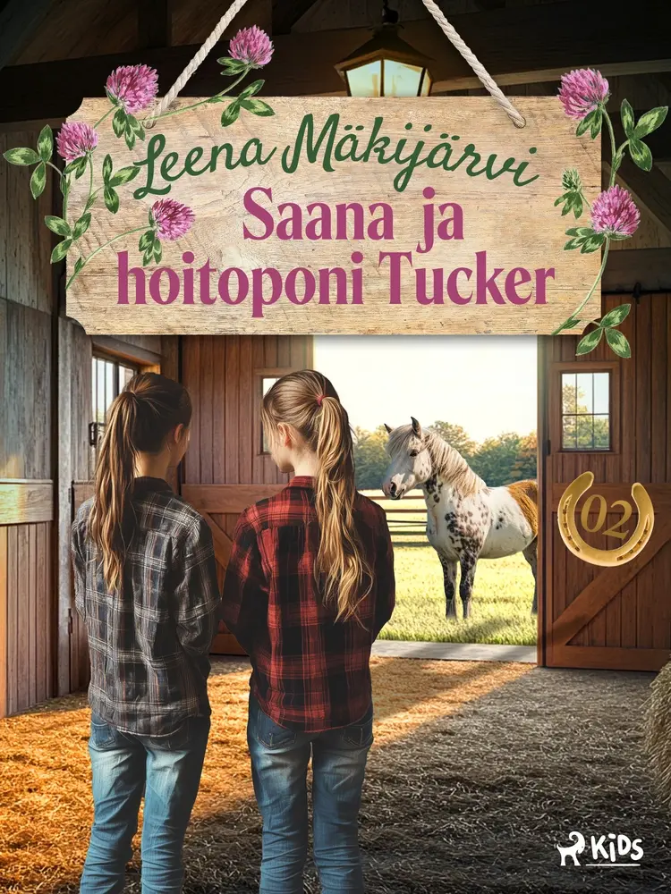Saana ja hoitoponi Tucker af Leena Mäkijärvi