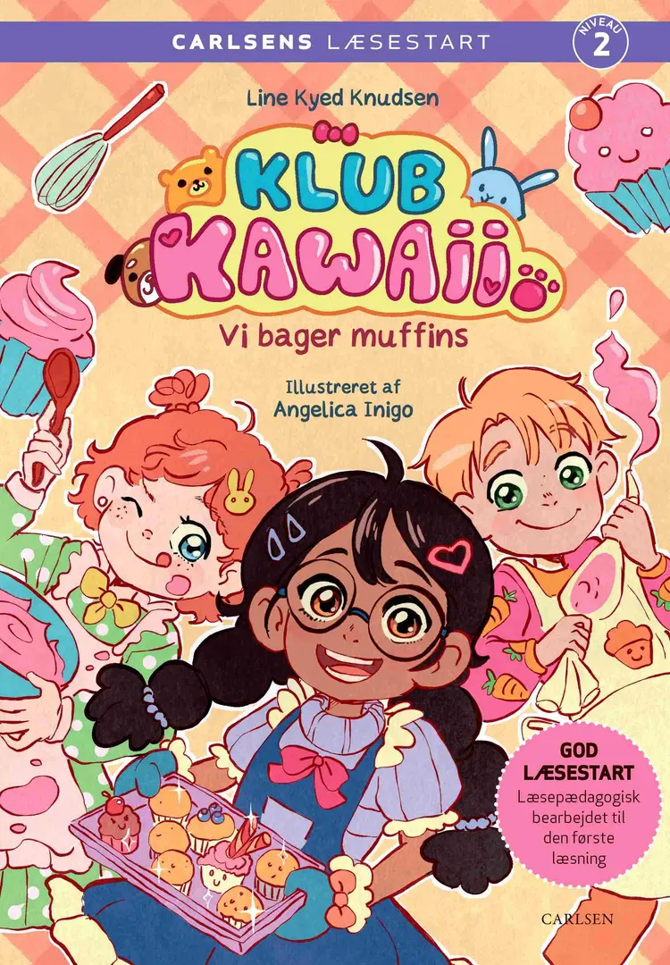 Carlsens Læsestart: Klub Kawaii - Vi bager muffins af Line Kyed Knudsen