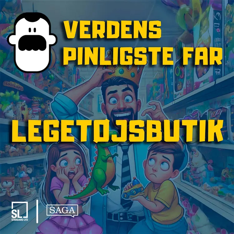 Verdens Pinligste Far i en legetøjsbutik af Simon Lund Larsen