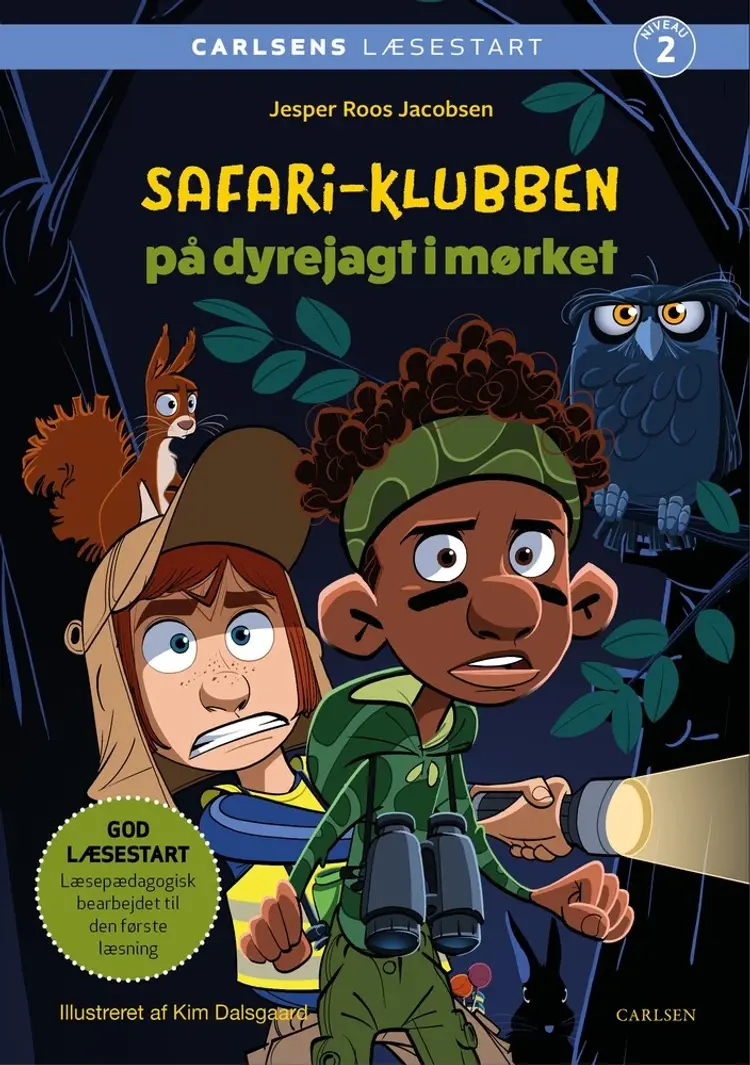 Carlsens Læsestart: Safari-klubben på dyrejagt i mørket af Jesper Roos Jacobsen