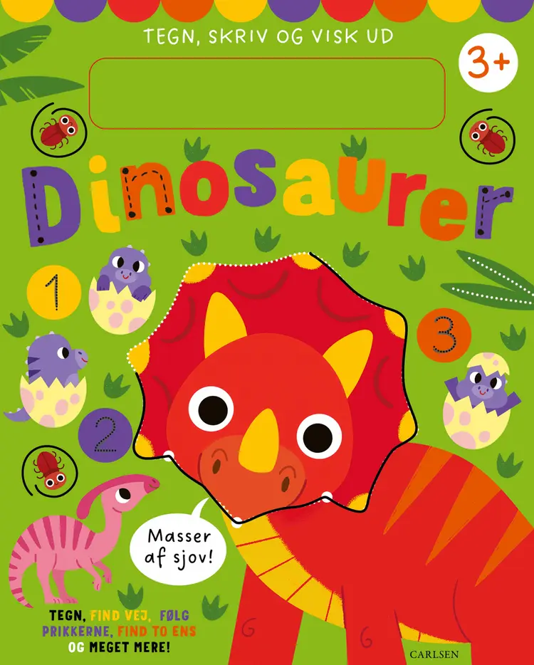 Tegn, skriv og visk ud - Dinosaurer af .