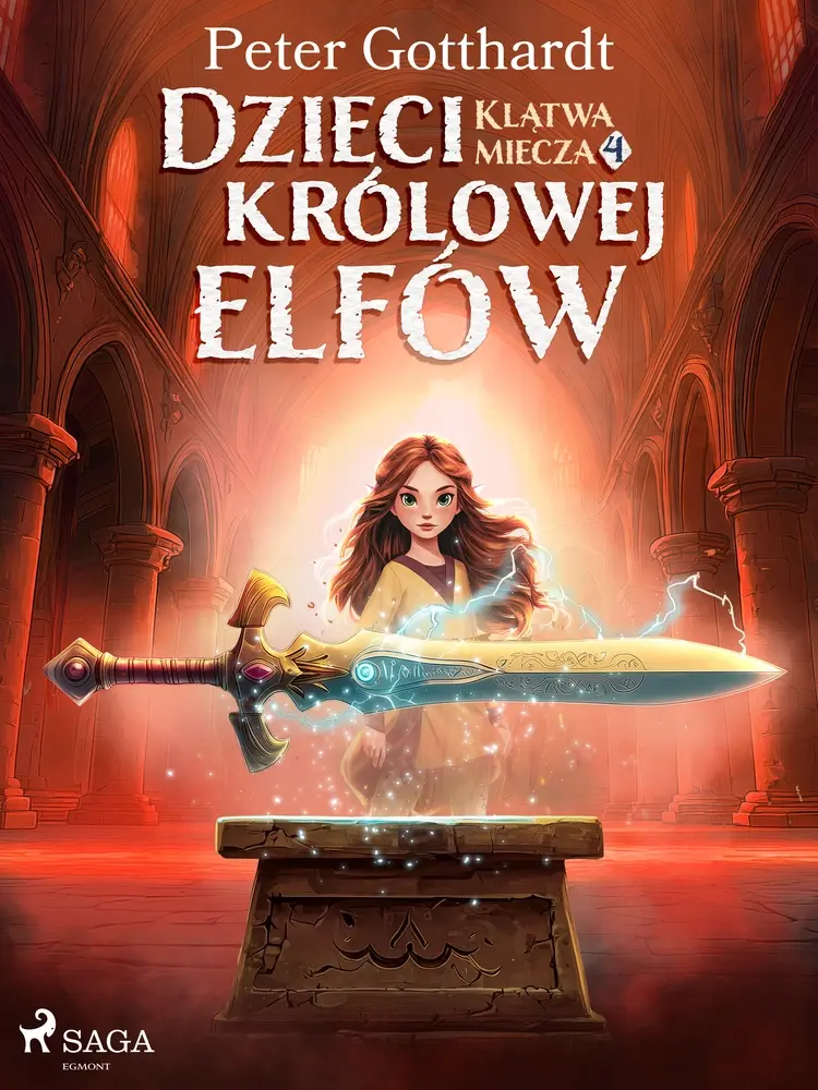 Dzieci królowej elfów 4 - Klątwa miecza af Peter Gotthardt