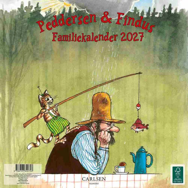 Peddersen & Findus - familiekalender 2026 af Sven Nordqvist