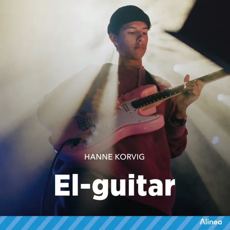 El-guitar af Hanne Korvig