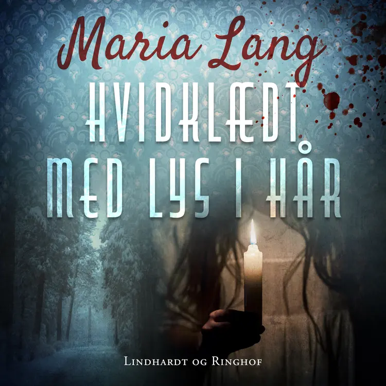 Hvidklædt med lys i hår af Maria Lang