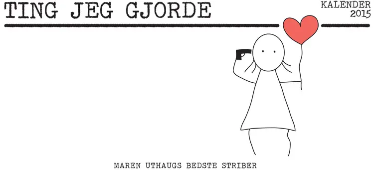 Ting jeg gjorde - kalender 2015 af Maren Uthaug