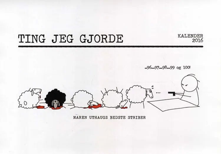 Ting jeg gjorde - kalender 2016 af Maren Uthaug