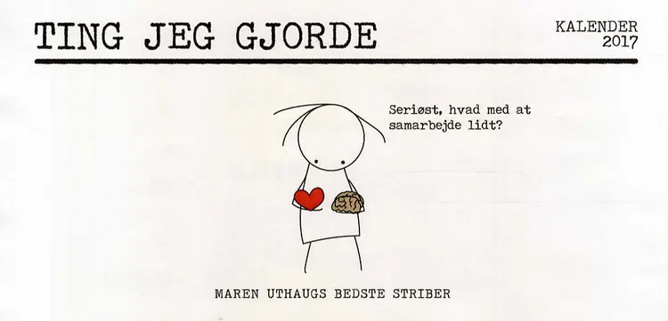 Ting jeg gjorde - kalender 2017 af Maren Uthaug