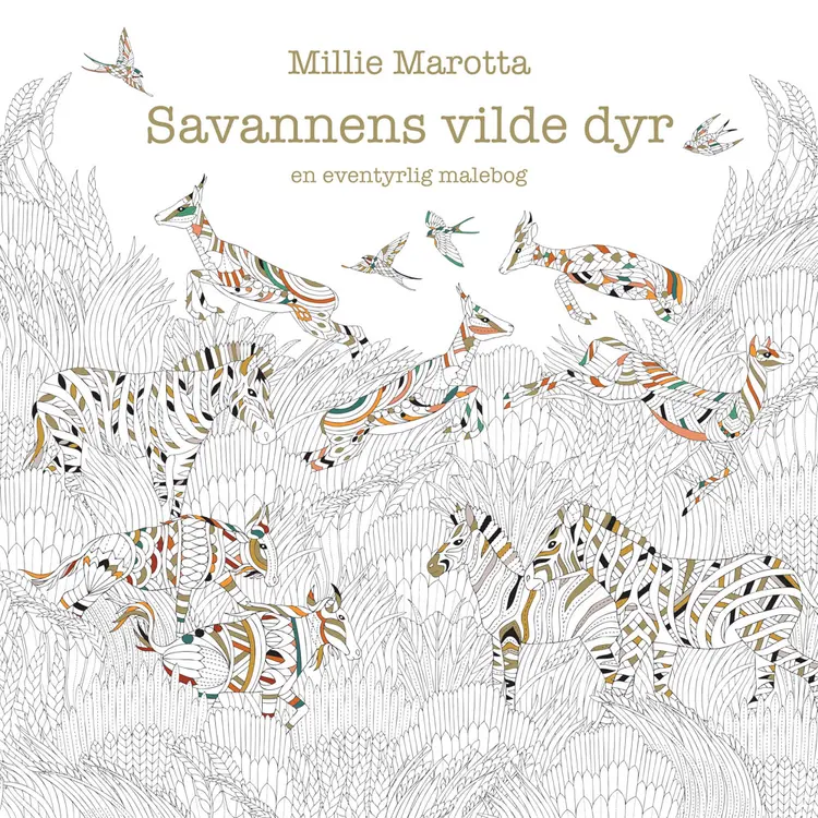 Savannens vilde dyr af Millie Marotta