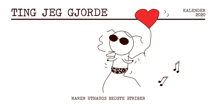 Ting jeg gjorde - kalender 2020 af Maren Uthaug