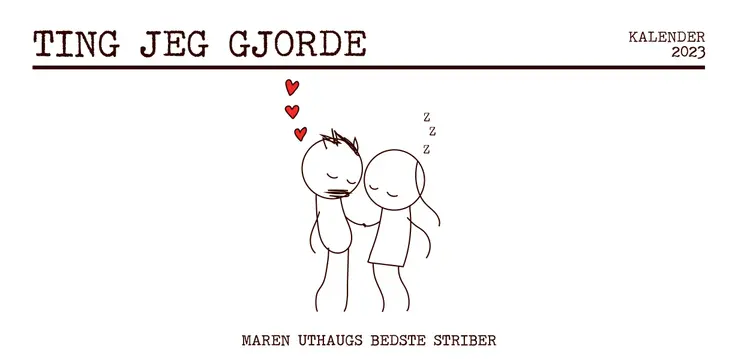 Ting jeg gjorde - kalender 2023 af Maren Uthaug