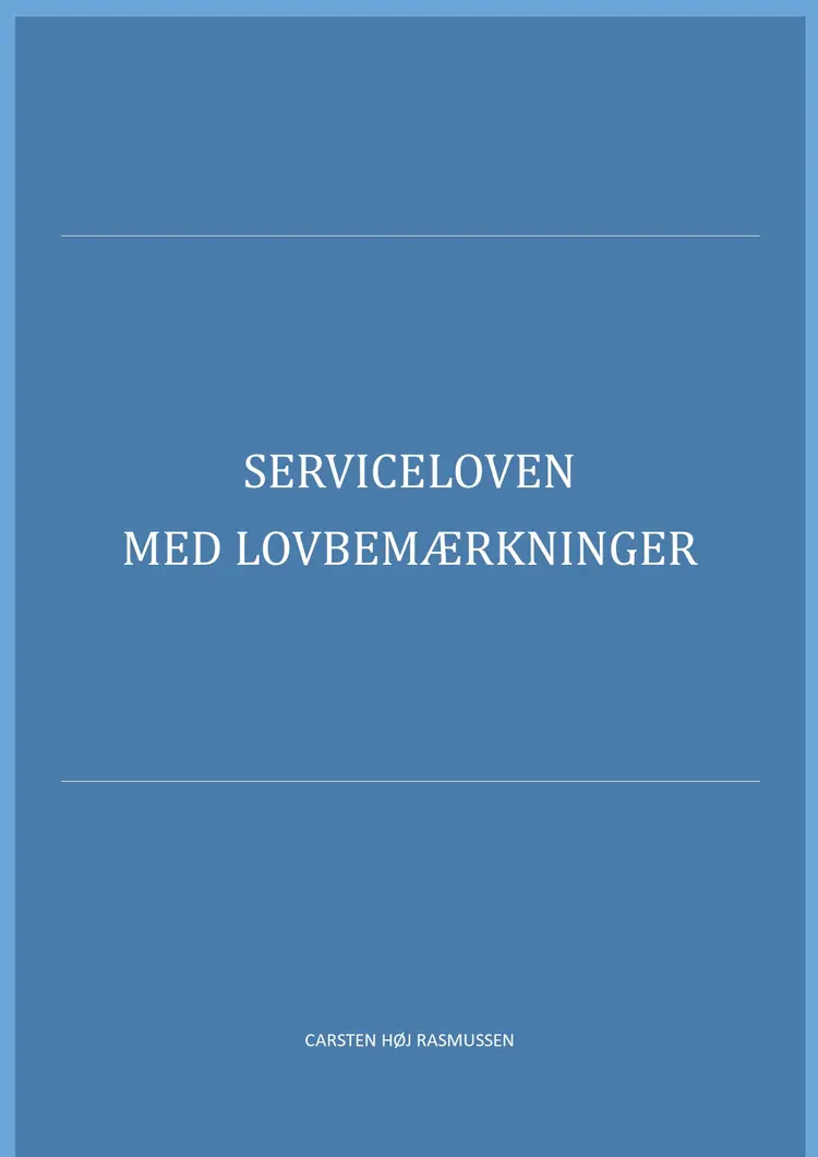 Serviceloven 2018 af Carsten Høj Rasmussen