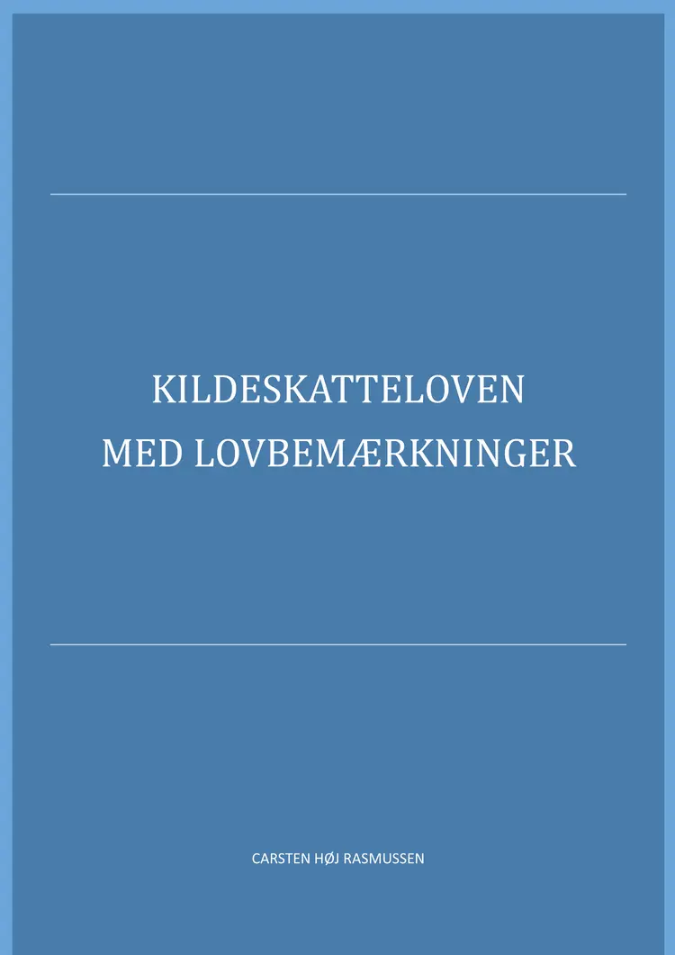 Kildeskatteloven 2018 af Carsten Høj Rasmussen