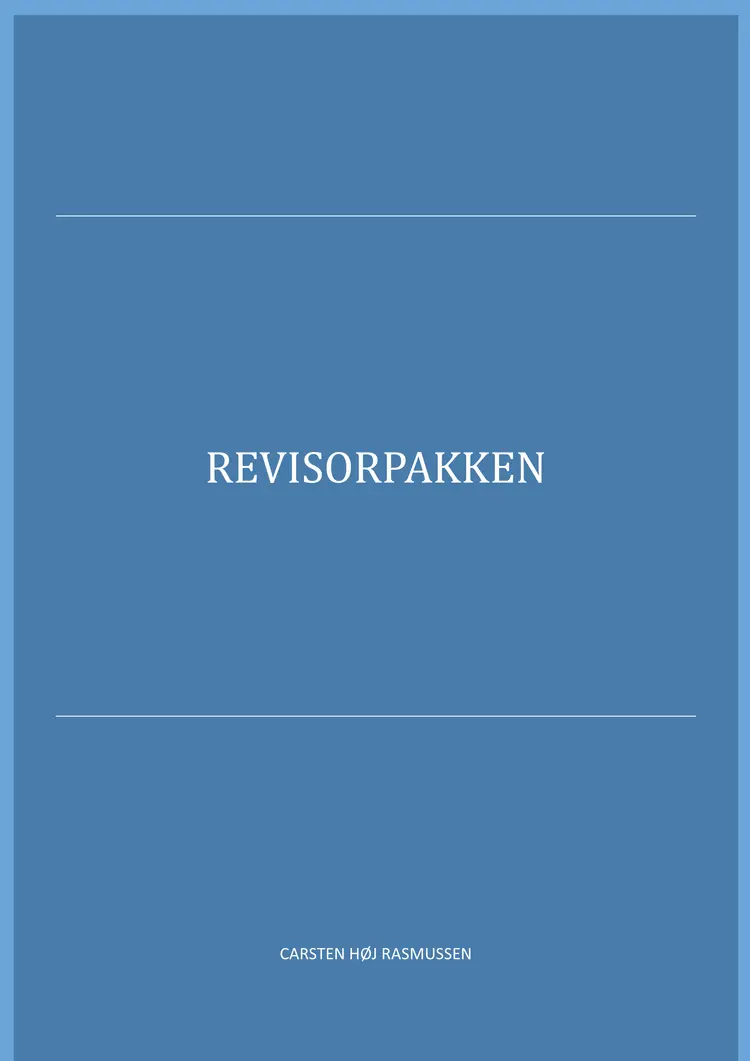 Revisorpakken af Carsten Høj Rasmussen