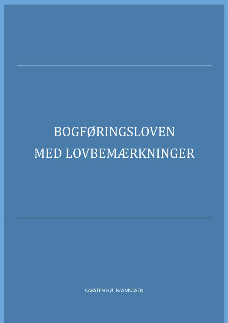 Bogføringsloven 2018 af Carsten Høj Rasmussen