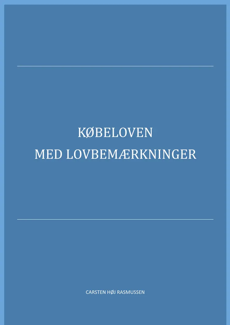 Købeloven 2018 af Carsten Høj Rasmussen