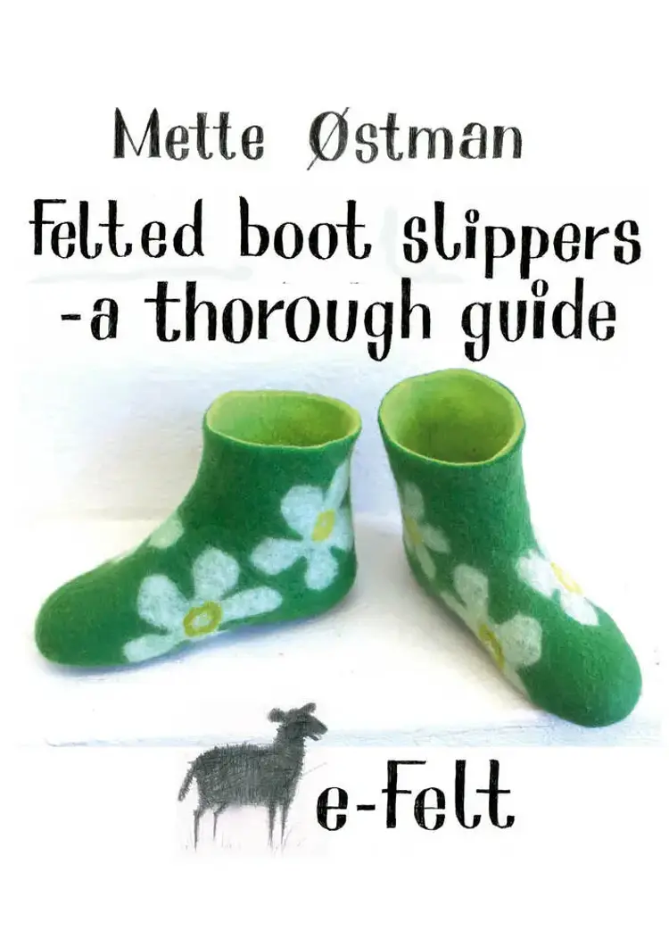 Felted boot slippers - a thorough guide af Mette Østman