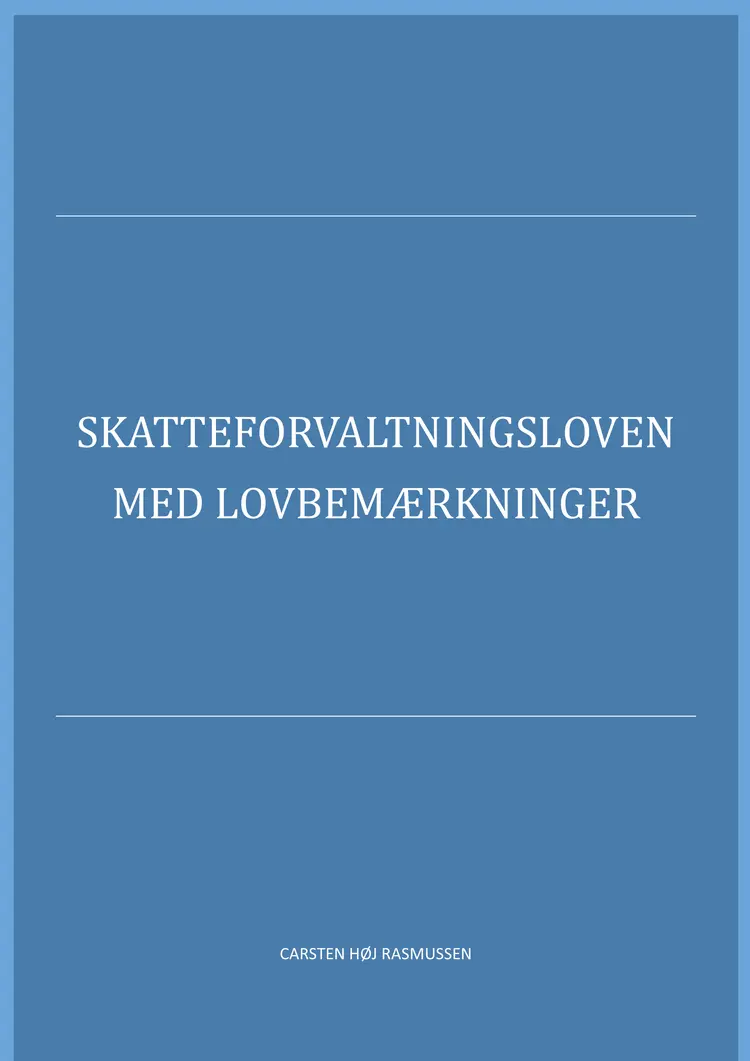 Skatteforvaltningsloven 2018 af Carsten Høj Rasmussen