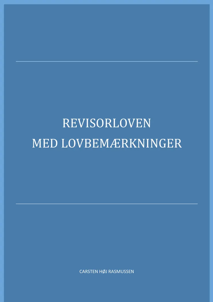 Revisorloven 2018 af Carsten Høj Rasmussen