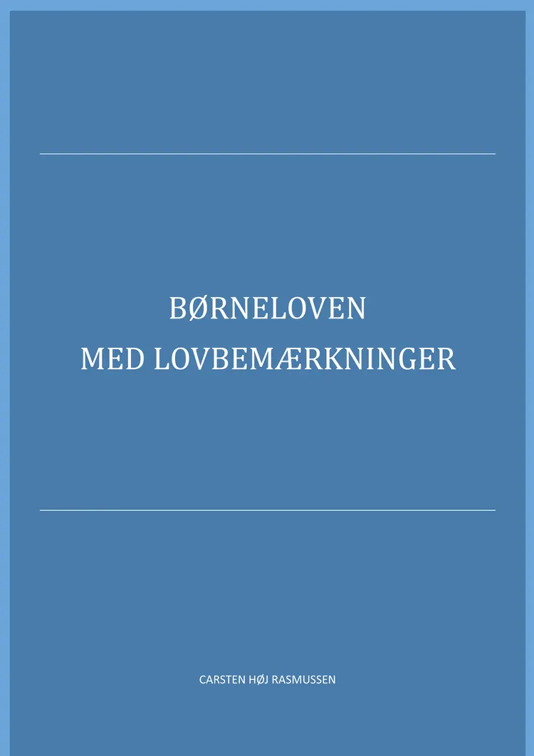 Børneloven 2018 af Carsten Høj Rasmussen