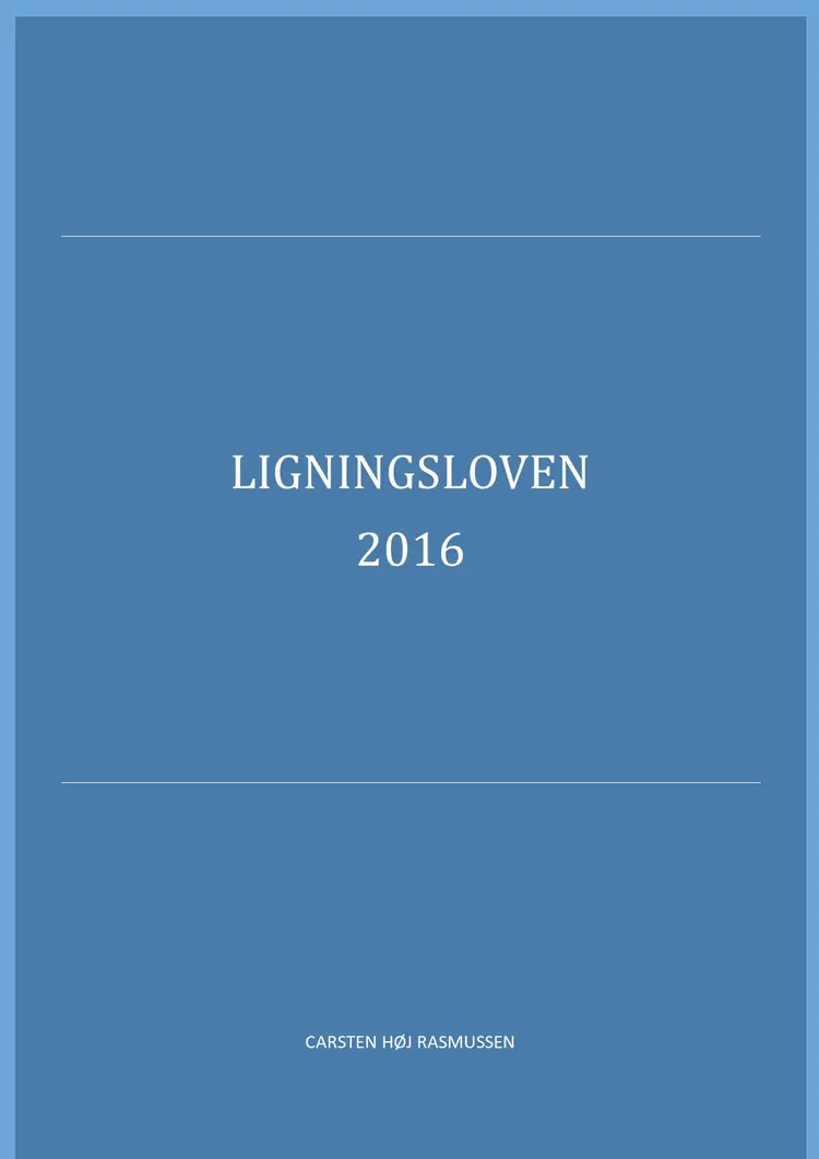 Ligningsloven 2018 af Carsten Høj Rasmussen