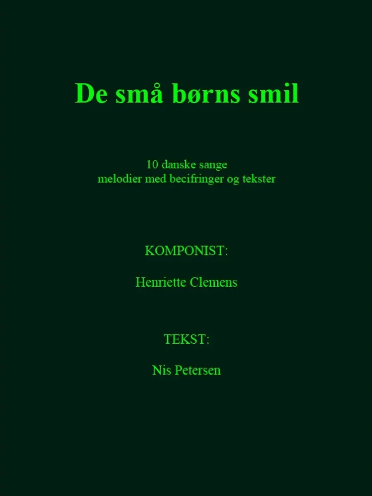 De små børns smil af Henriette Clemens