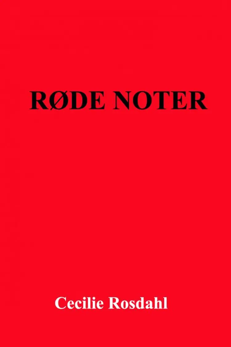 Røde noter af Cecilie Rosdahl