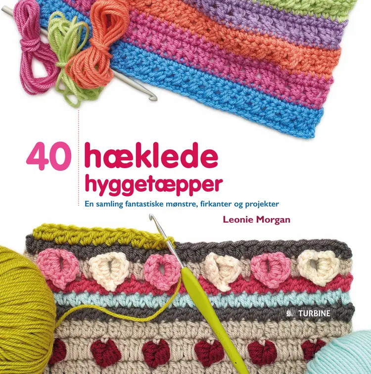 40 hæklede hyggetæpper af Leonie Morgan