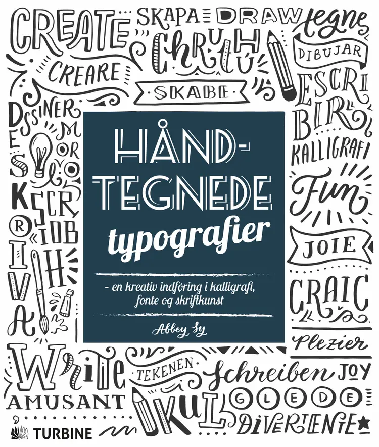 Håndtegnede typografier af Abbey Sy