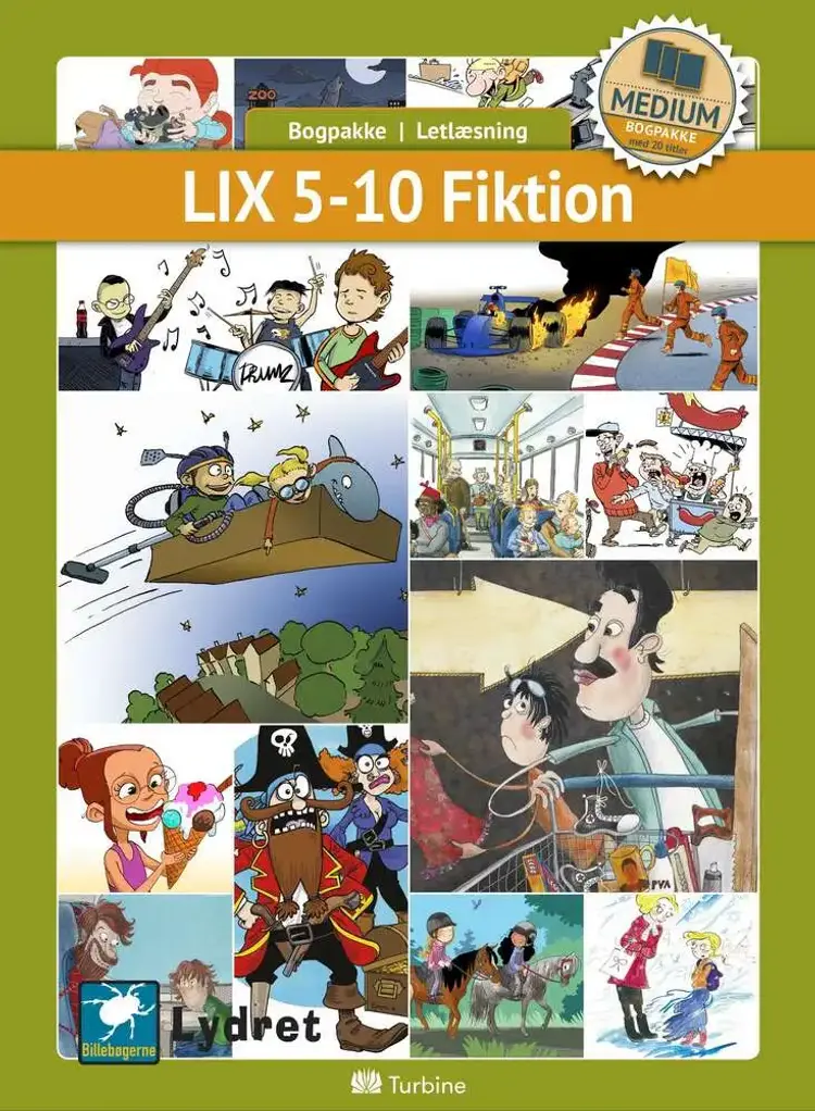 LIX 5-10 Fiktion (MEDIUM 20 bøger) af letlæsning