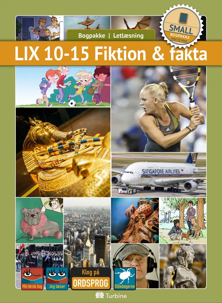 LIX 10-15 Fiktion & fakta (SMALL 10 bøger) af fakta