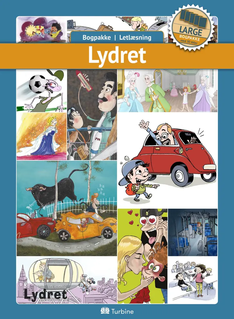 Lydret 0123 (LARGE 30 bøger) af letlæsning