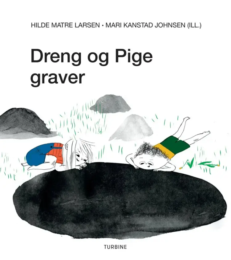 Dreng og Pige graver af Hilde Matre Larsen