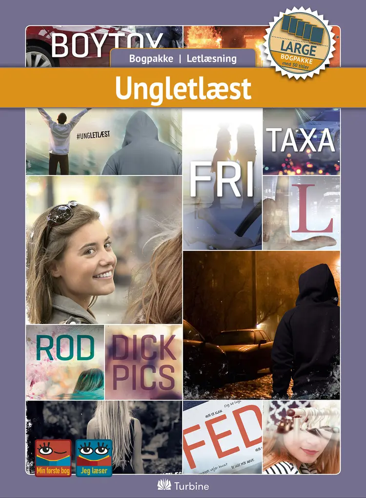 #UNGLETLÆST (LARGE 30 bøger) af letlæsning