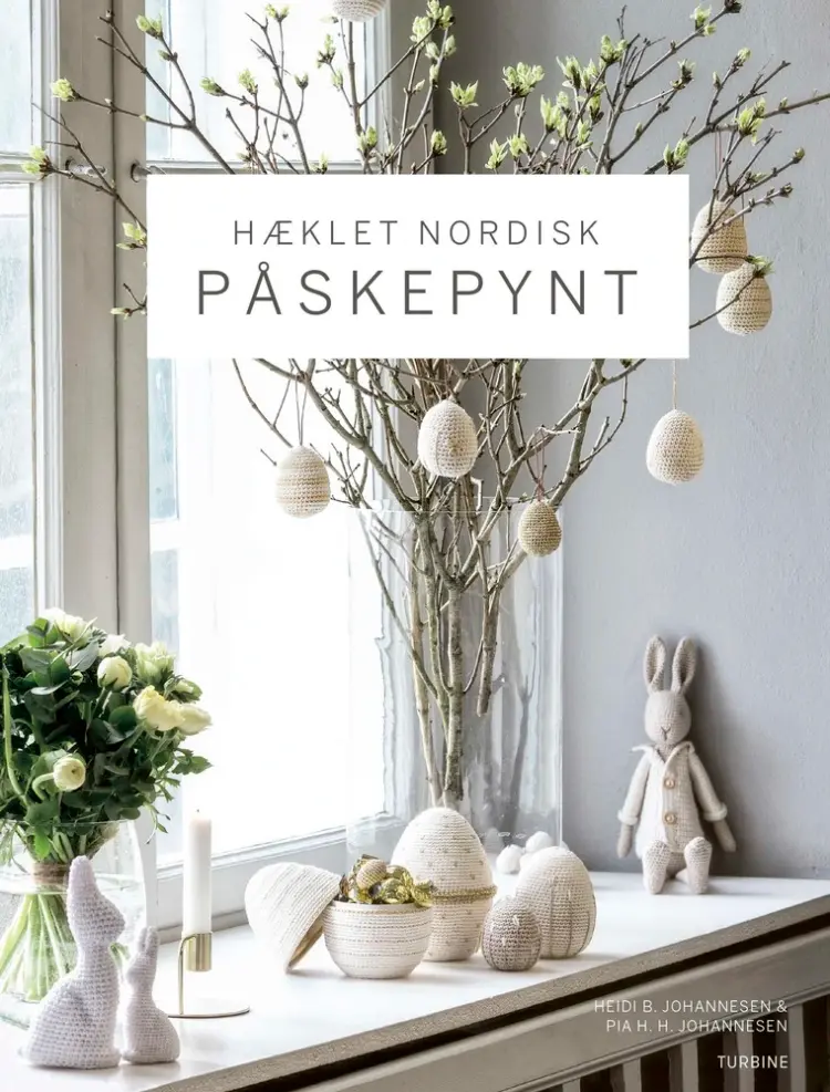 Hæklet nordisk påskepynt af Heidi B. Johannesen