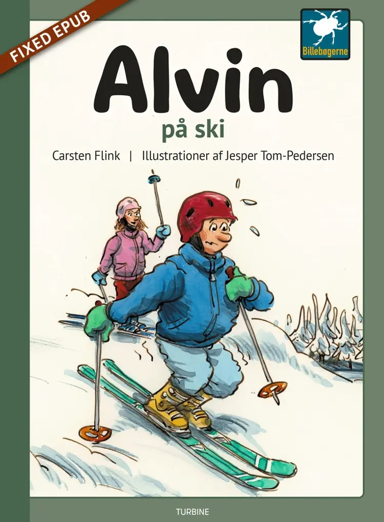 Alvin på ski af Carsten Flink