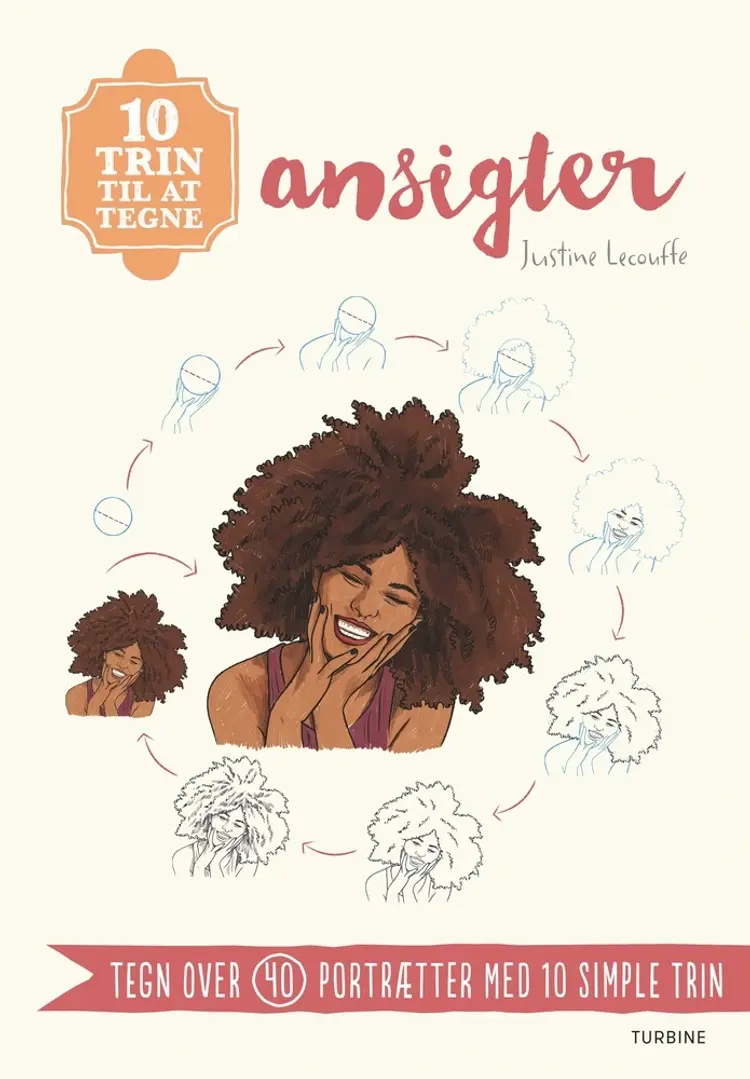 10 trin til at tegne ansigter af Justine Lecouffe