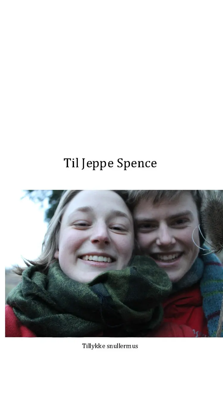 Til Jeppe af Ellen Bech Dalsgaard