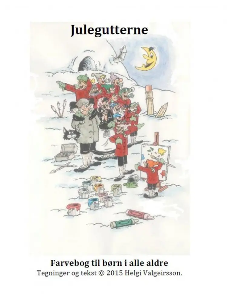 Julegutterne, farvebog af Helgi Valgeirsson