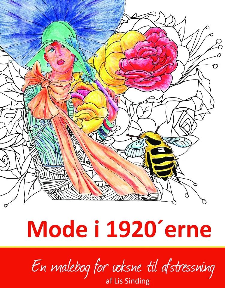 Mode i 1920´erne - En malebog for voksne til afstressning af Lis Sinding