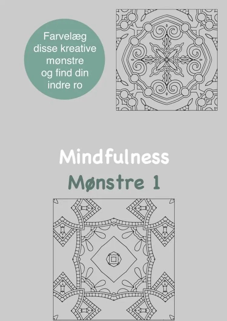 Mindfulness Mønstre 1 Malebog for voksne af Rene Tang