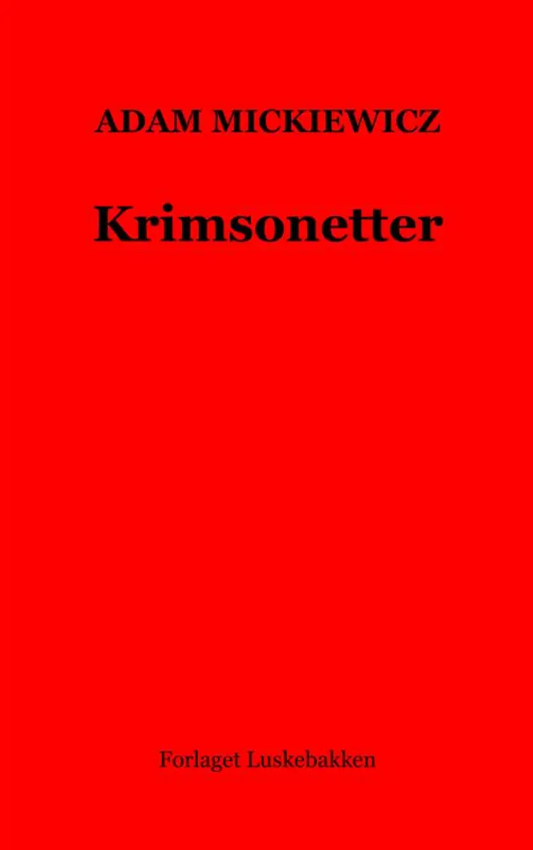 Krimsonetter af Adam Mickiewicz