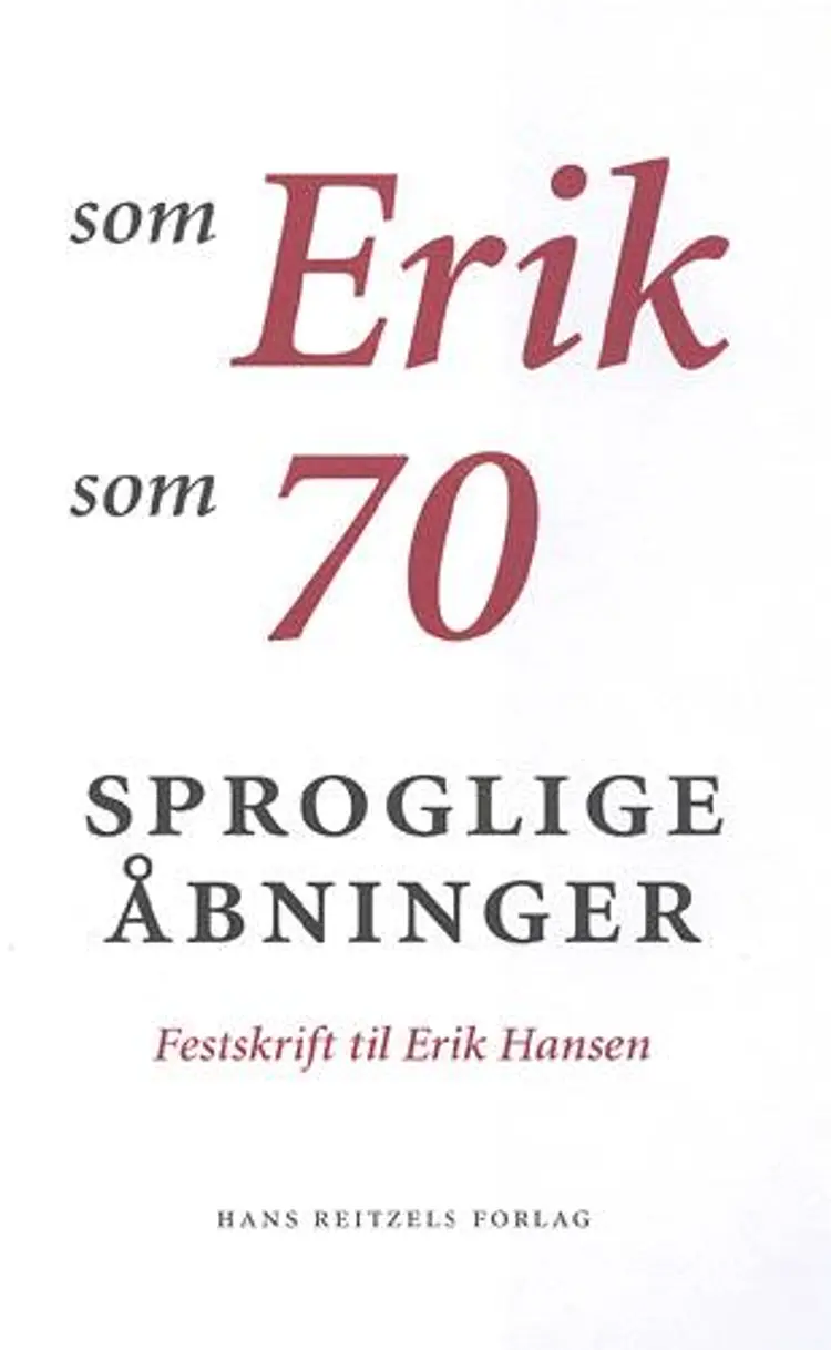 Sproglige åbninger af .