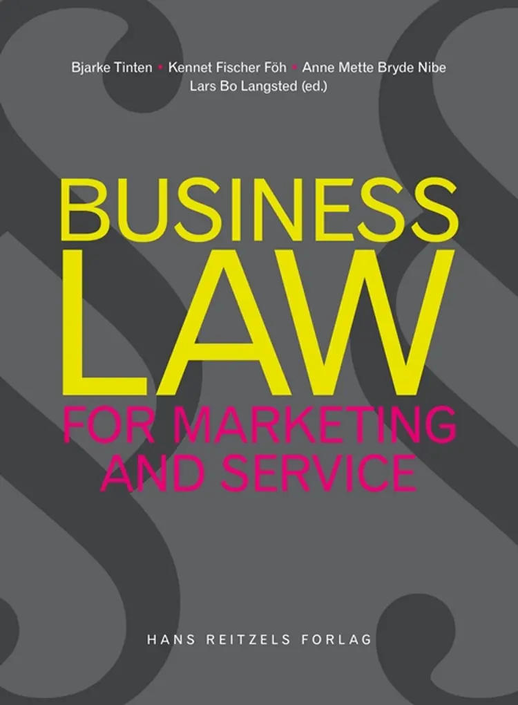 Business law for marketing and service af Kennet Fischer Föh