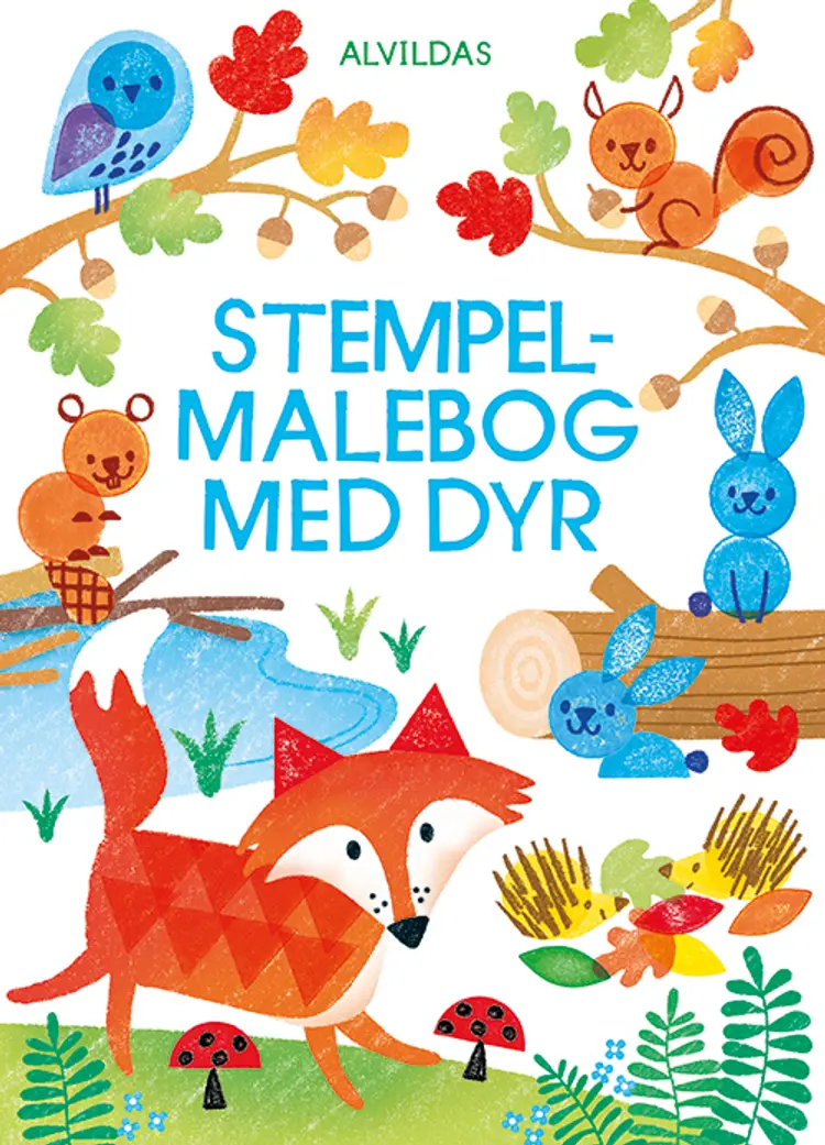 Alvildas stempel-malebog med dyr af Fiona Watt