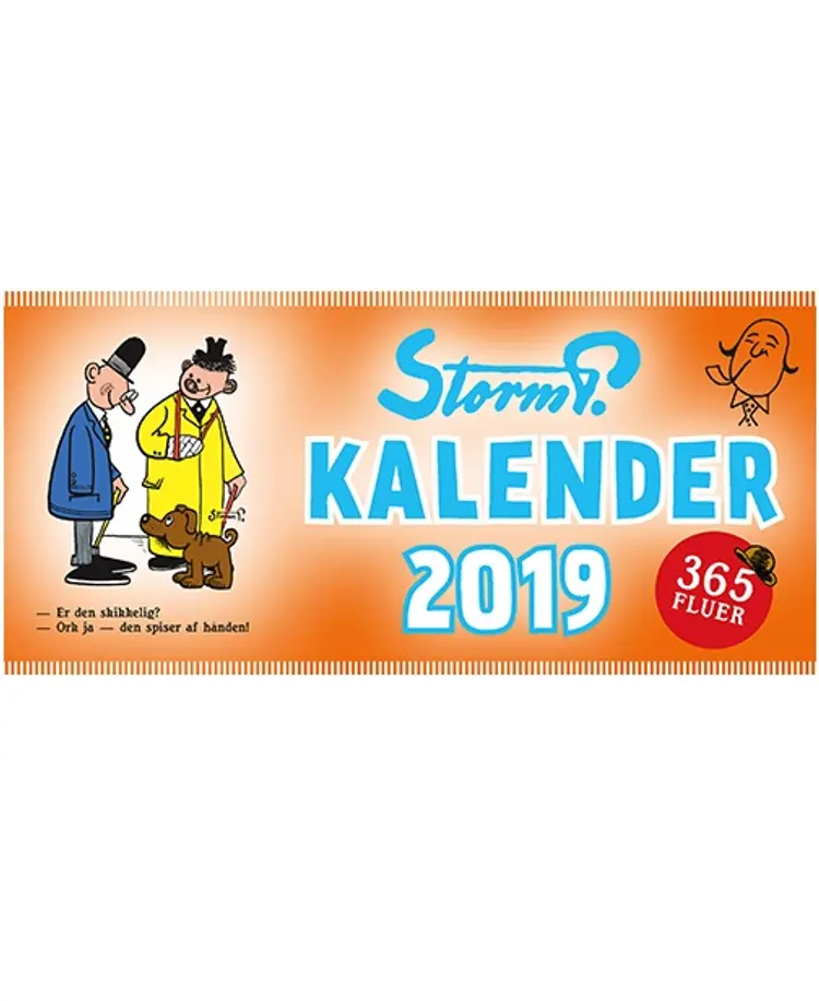 Storm P. kalender 2019 - 365 fluer af Storm P.