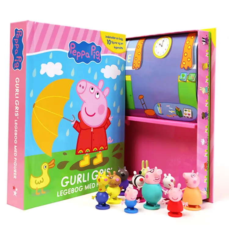 Gurli Gris' legebog - med 10 figurer og legemåtte (Busy Book)