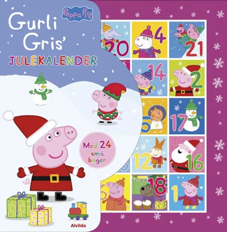 Gurli Gris - Julekalender med 24 små bøger